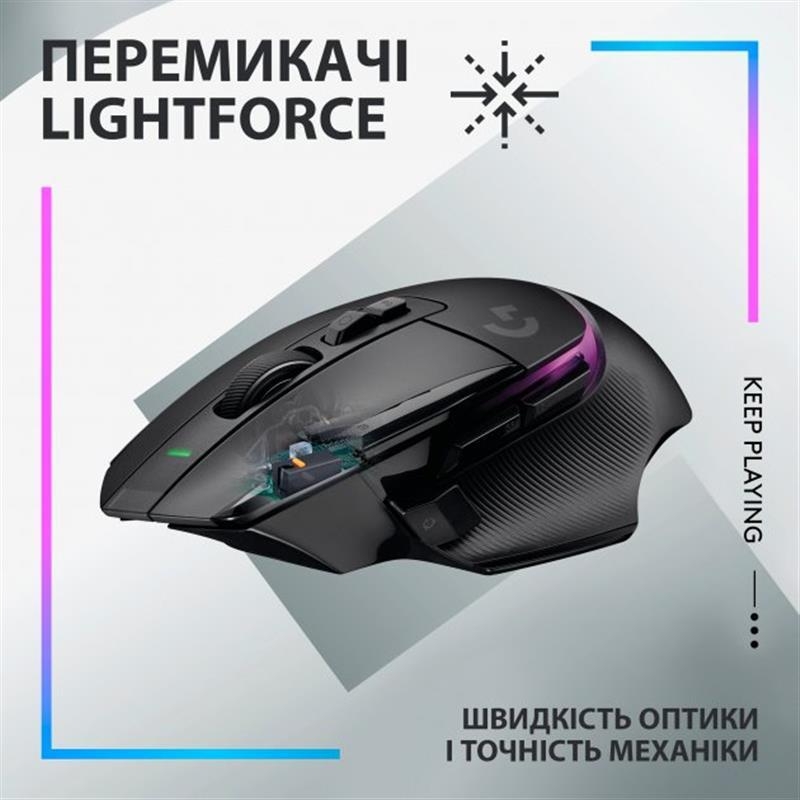 Мышь Logitech G502 X Plus (Black)