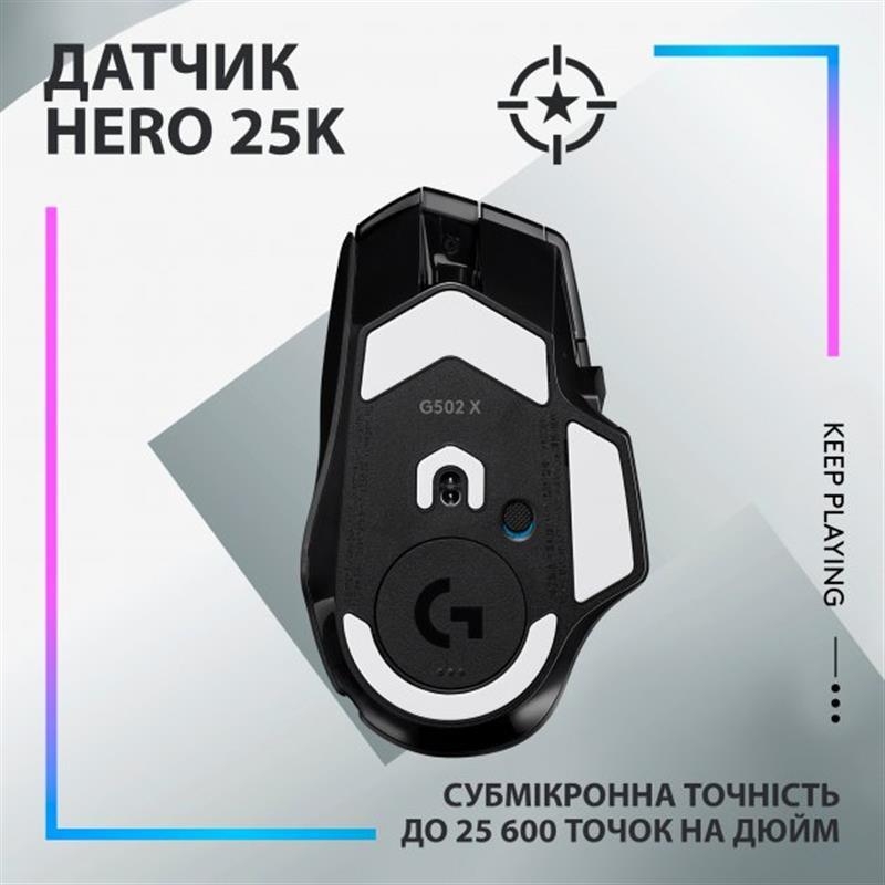 Мышь Logitech G502 X Plus (Black)
