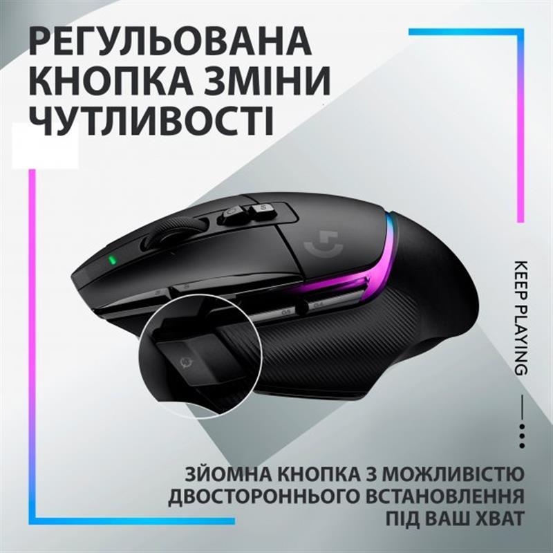 Мышь Logitech G502 X Plus (Black)
