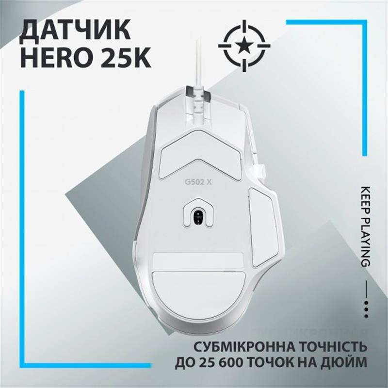Мышь Logitech G502 X (White)