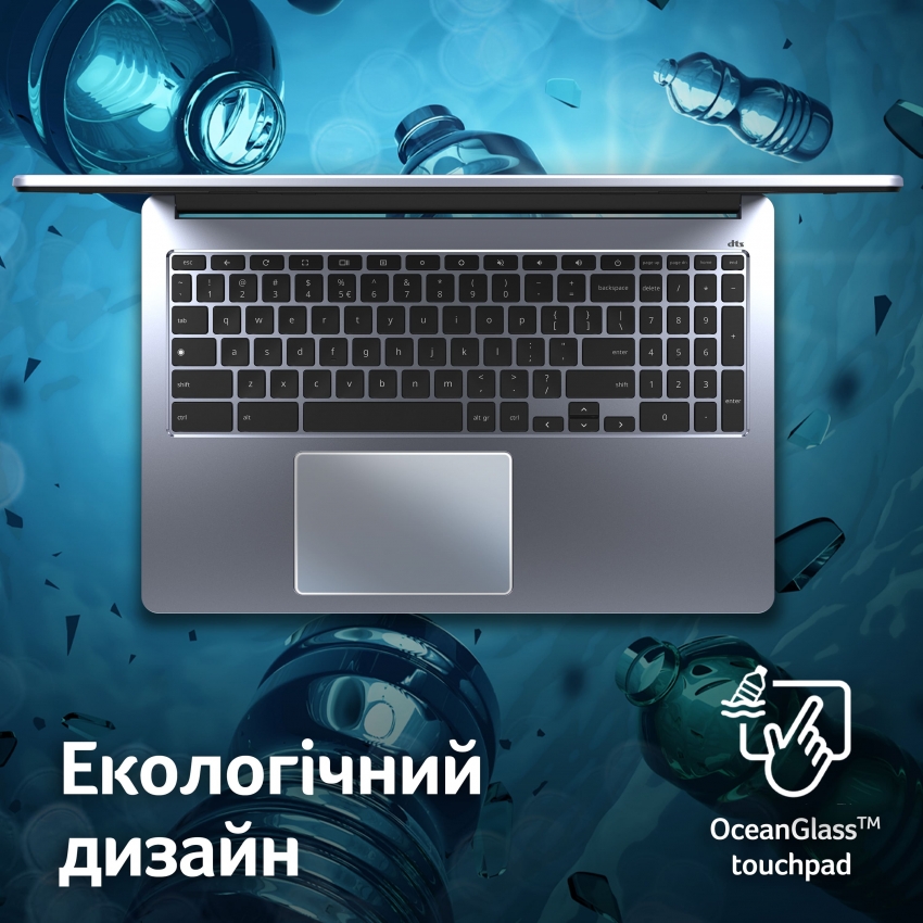 Ноутбук Acer Chromebook 315 CB315-5H-C68B (NX.KPPEU.001) Silver