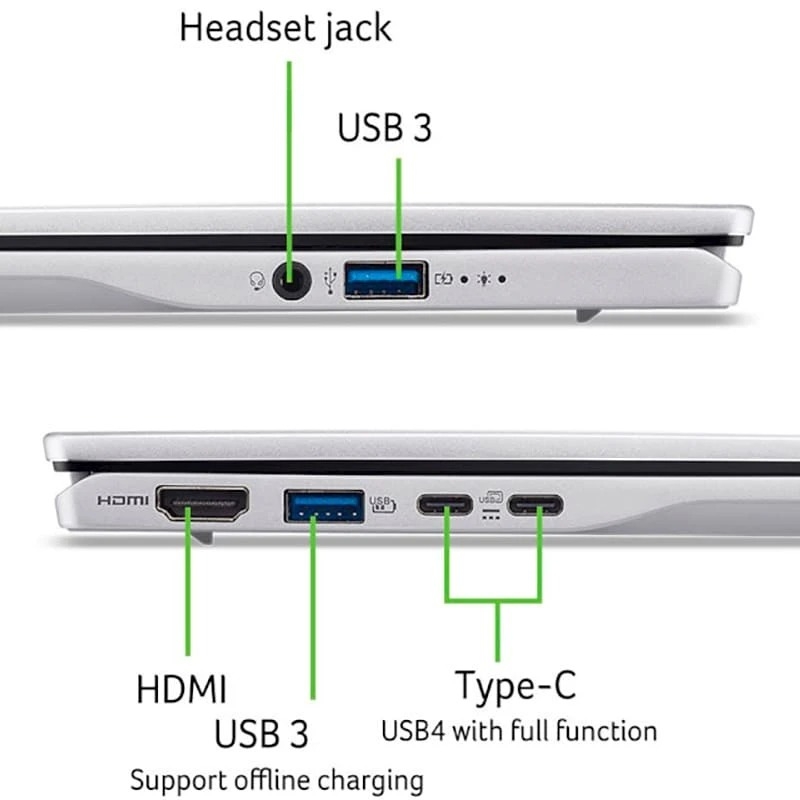 Ноутбук Acer Swift 14 AI SF14-61T-R6JL (NX.J1CEU.001) Silver