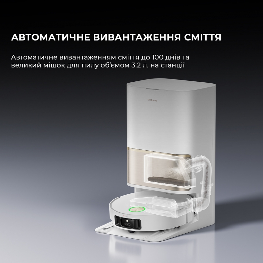 Робот-пилосос Dreame Bot L50 Pro Ultra White (RLL84CE)