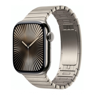 Apple Watch Series 10 GPS + LTE 42mm Natural Titanium Case with Natural Link Bracelet (MXMA3)