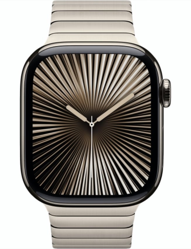 Apple Watch Series 10 GPS + LTE 42mm Natural Titanium Case with Natural Link Bracelet (MXMA3)