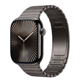 Apple Watch Series 10 GPS + LTE 46mm Slate Titanium Case with Slate Link Bracelet (MXMK3)