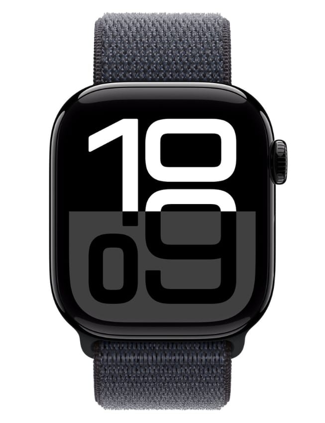 Apple Apple Watch Series 10 42mm Jet Black Aluminium Case with Ink Sport Loop (MWWG3)