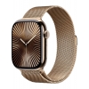 Apple Watch Series 10 GPS + LTE 46mm Gold Titanium Case with Gold Milanese Loop - M/L (MX003)