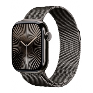 Apple Watch Series 10 GPS + LTE 42mm Slate Titanium Case with Slate Milanese Loop (MX053)