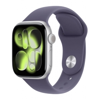 Apple Watch Series 11 42mm Silver Aluminium Case with Purple Fog Sport Band - M/L (MEU74)