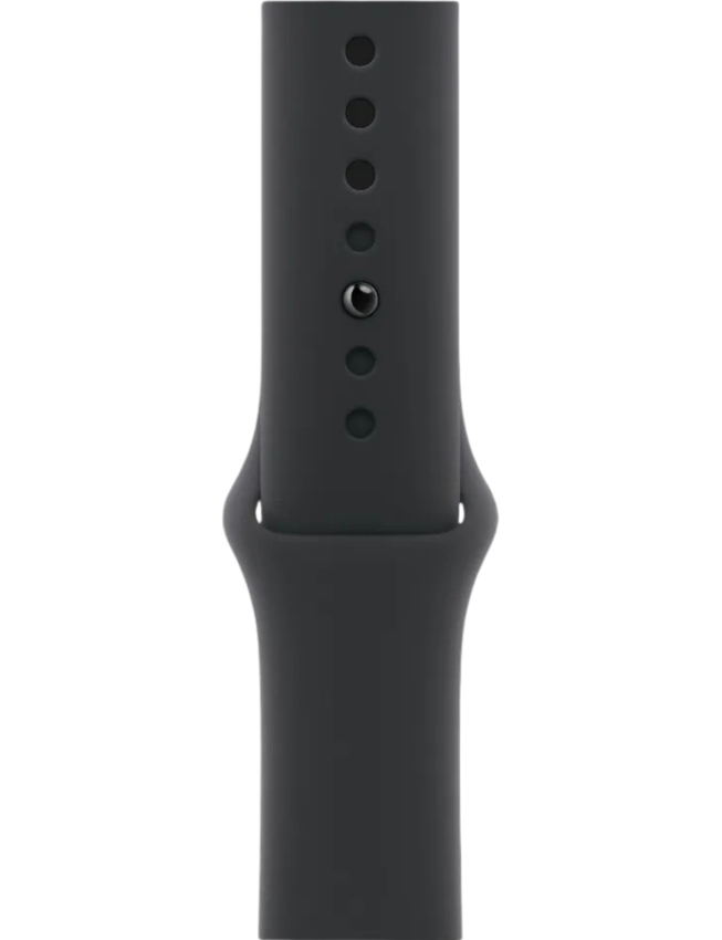 Apple Watch Series 11 46mm Jet Black Aluminium Case with Black Sport Band - M/L (MEUX4)