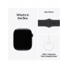 Apple Watch Series 11 46mm Jet Black Aluminium Case with Black Sport Band - M/L (MEUX4)