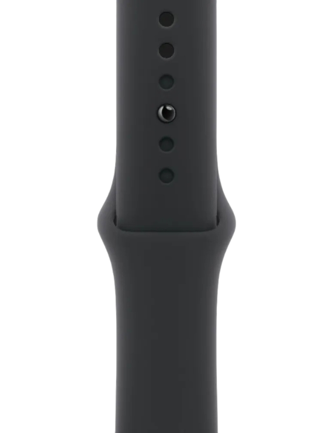 Apple Watch Series 11 42mm Space Grey Aluminium Case with Black Sport Band - S/M (MEQW4)