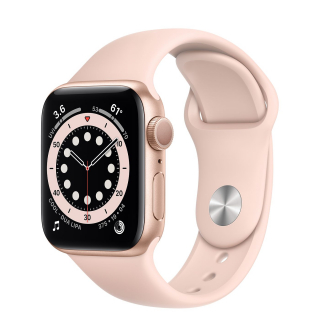 Apple Watch Series 6 40mm Gold Aluminum Case with Pink Sand Sport Band