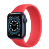 Apple Watch Series 6 40mm Blue Aluminum Case with (PRODUCT)RED Solo Loop