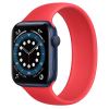 Apple Watch Series 6 44mm Blue Aluminum Case with (PRODUCT)RED Solo Loop