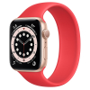 Apple Watch Series 6 44mm Gold Aluminum Case with (PRODUCT)RED Solo Loop