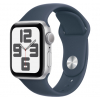 Apple Watch Series SE 2 40mm Silver with Storm Blue Sport Band (S/M) (MRE13) 2023