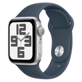 Apple Watch Series SE 2 40mm Silver with Storm Blue Sport Band (M/L) (MRE23) 2023