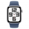 Apple Watch Series SE 2 40mm Silver with Denim Sport Band (S/M) (MXEC3) 2024