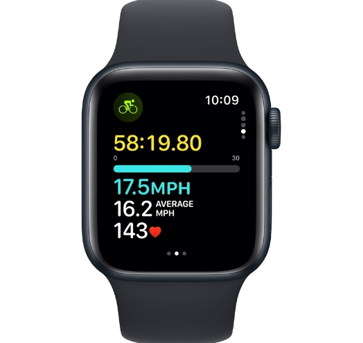 Apple Watch Series SE 2 40mm Midnight with Midnight Sport Band (S/M) (MR9X3) 2023