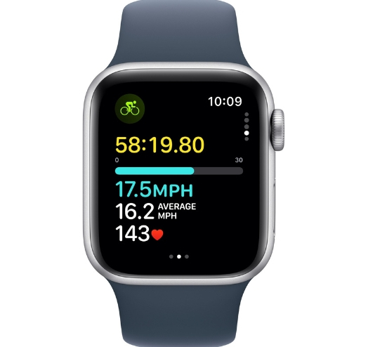 Apple Watch Series SE 2 40mm Silver with Denim Sport Band (S/M) (MXEC3) 2024