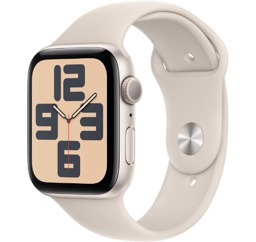 Apple Watch Series SE 2 44mm Starlight with Starlight Sport Band (S/M) (MRE43) 2023