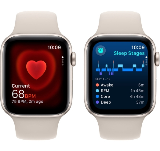 Apple Watch Series SE 2 44mm Starlight with Starlight Sport Band (S/M) (MRE43) 2023