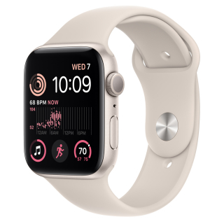 Apple Watch Series SE 2 44mm Starlight with Starlight Sport Band (MNJX3)