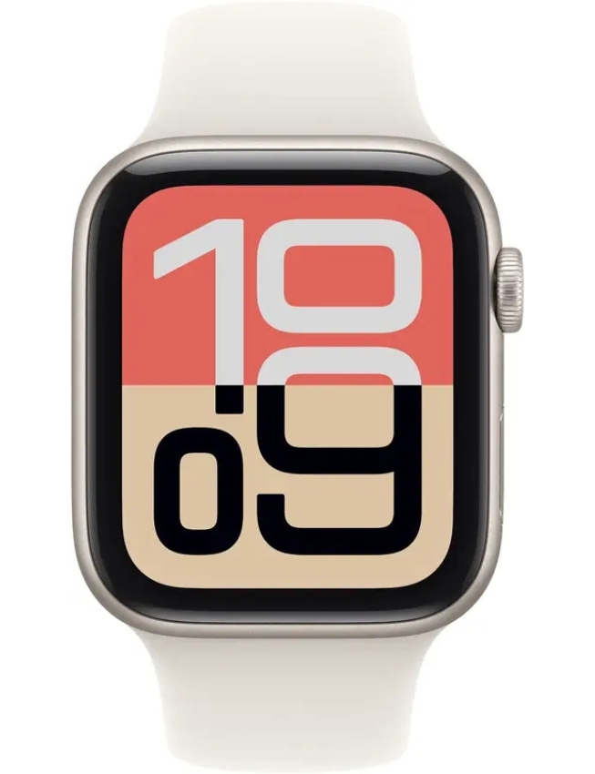 Apple Watch Series SE 3 44mm Starlight with Starlight Sport Band (M/L) (MEHJ4) 2025