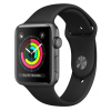 Б/У Apple Watch Series 3 42mm Space Gray Aluminum Case with Black Sport Band (MTF32)