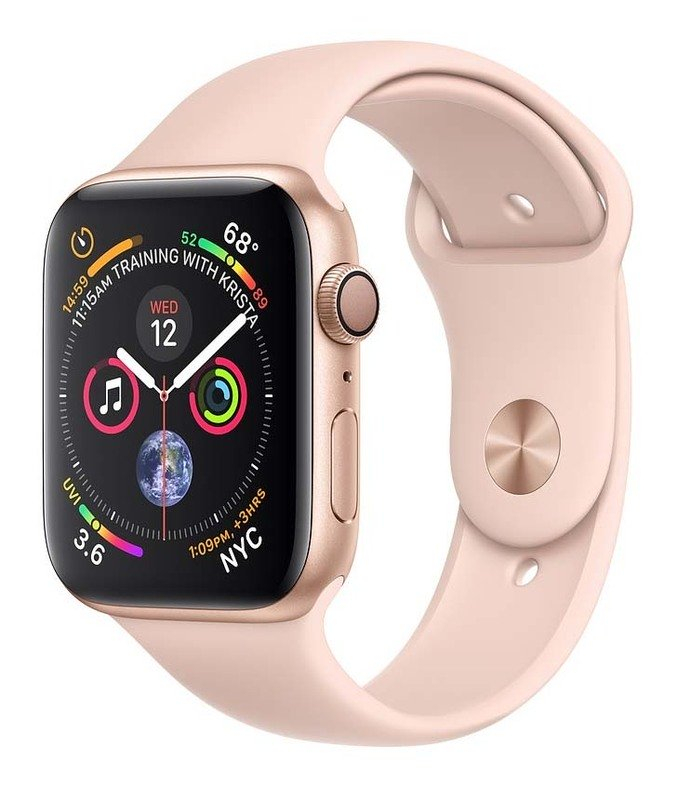 Б/у Apple Watch Series 4 40mm Gold Aluminum Case with Pink Sand Sport Band (MU682)