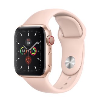 Apple Watch Series 5 GPS+LTE 44mm Gold Aluminium Case with Pink Sand Sport Band