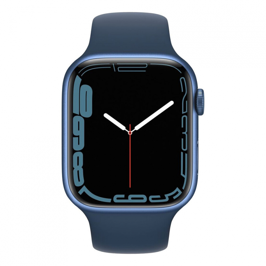 Apple Watch Series 7 45mm Blue Aluminum Case with Blue Sport Band (MKN83)