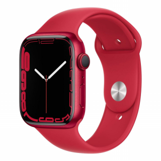 Apple Watch Series 7 41mm Red Aluminum Case with Red Sport Band