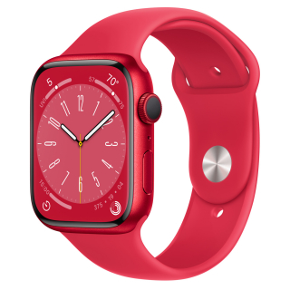 Apple Watch Series 8 41mm Red Aluminum Case with Red Sport Band (MNP73)