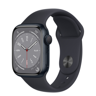 Apple Watch Series 8 41mm Midnight Aluminum Case with Midnight Sport Band (MNP53)