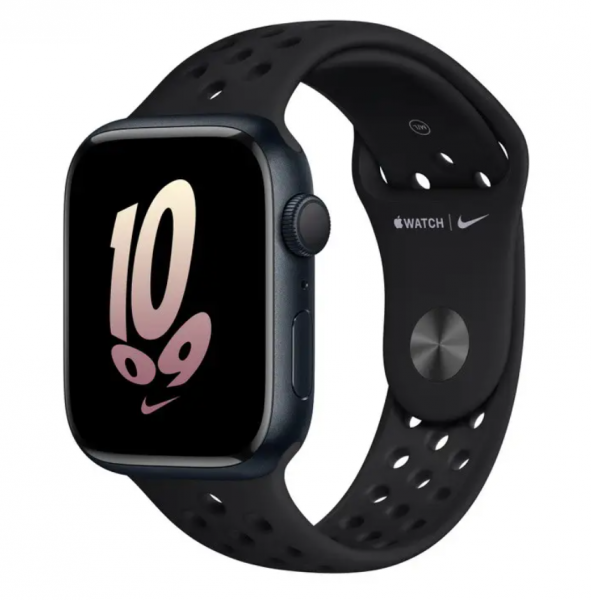 Apple Watch Series 8 45mm Midnight Aluminum Case with Midnight Nike Sport Band (MPH43)