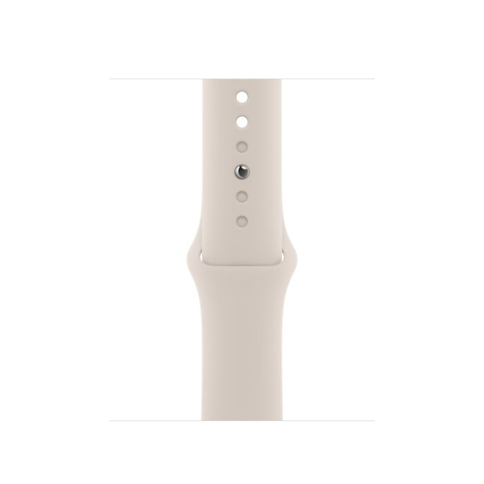 Apple Watch Series 8 41mm GPS + LTE, Gold Stainless Steel Case with Starlight Sport Band (MNJC3)