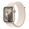 Apple Watch Series 9 41mm Starlight Aluminum Case with Starlight Sport Loop (MR8V3)