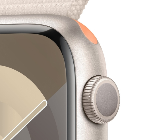 Apple Watch Series 9 41mm Starlight Aluminum Case with Starlight Sport Loop (MR8V3)