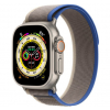 Apple Watch Ultra 49mm GPS + LTE Titanium Case with Blue/Gray Trail Loop - M/L (MQFV3)