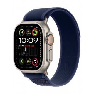 Apple Watch Ultra 2 GPS + LTE 49mm Titanium Case with Blue Trail Loop - M/L (MX4L3) 2024