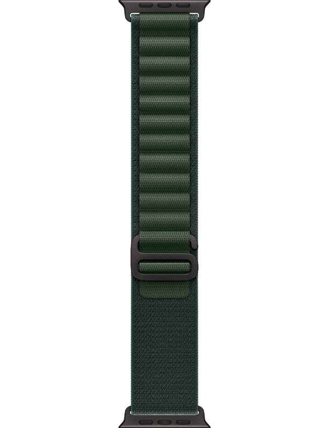 Apple Watch Ultra 2 GPS + LTE 49mm Black Titanium Case with Dark Green Alpine Loop - Medium (MX4R3) 2024