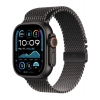 Apple Watch Ultra 2 GPS + LTE 49mm Black Titanium Case with Black Titanium Milanese Loop - Medium (MX5U3) 2024