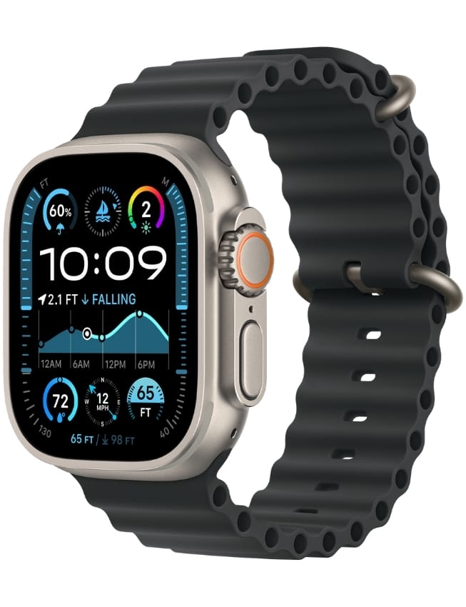 Apple Watch Ultra 2 GPS + LTE 49mm Titanium Case with Black Ocean Band (MXTL3) 2024