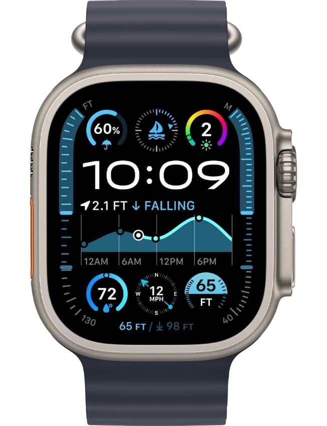Apple Watch Ultra 2 GPS + LTE 49mm Titanium Case with Navy Ocean Band (MX4D3) 2024