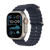 Apple Watch Ultra 2 GPS + LTE 49mm Titanium Case with Navy Ocean Band (MX4D3) 2024