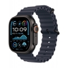 Apple Watch Ultra 2 GPS + LTE 49mm Black Titanium Case with Navy Ocean Band (MYPA3) 2024