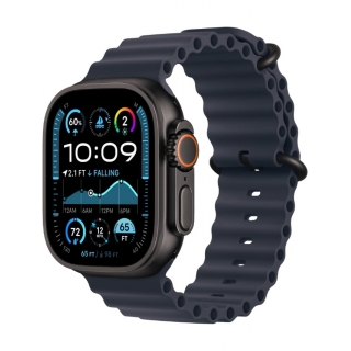 Apple Watch Ultra 2 GPS + LTE 49mm Black Titanium Case with Navy Ocean Band (MYPA3) 2024